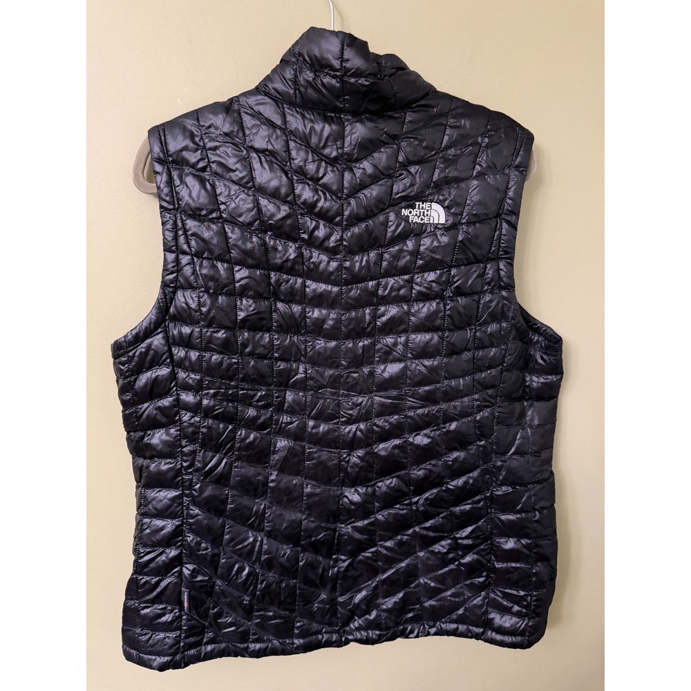 The North Face Womens Thermoball Quilted Puffer Vest Black XL Insulated Zip Up - Picture 4 of 8